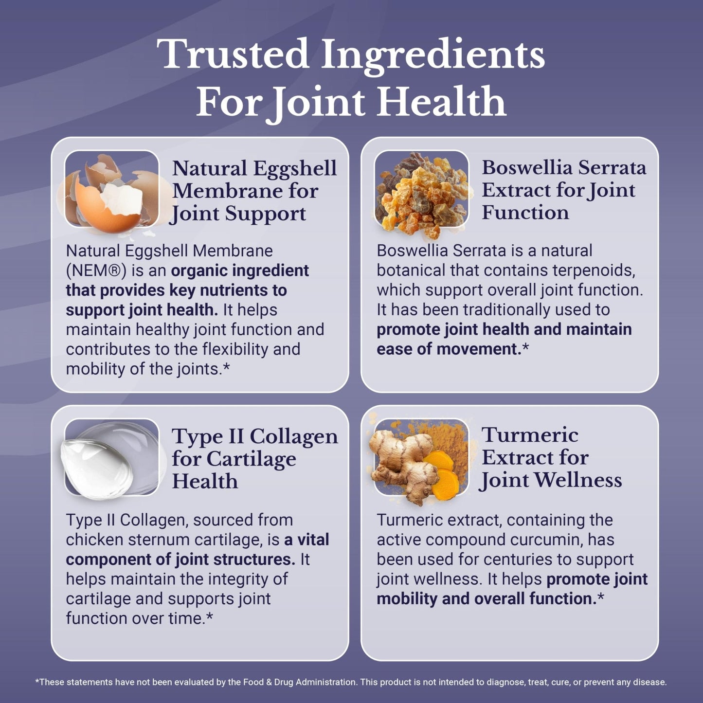 NATION HEALTH MD Joint Complex - Joint & Cartilage Health - Joint Support Supplement with Calcium, NEM Eggshell Membrane, Boswellia Serrata - Knee Supplements for Men & Women, 60 Capsules - Maple Wellness Supplements