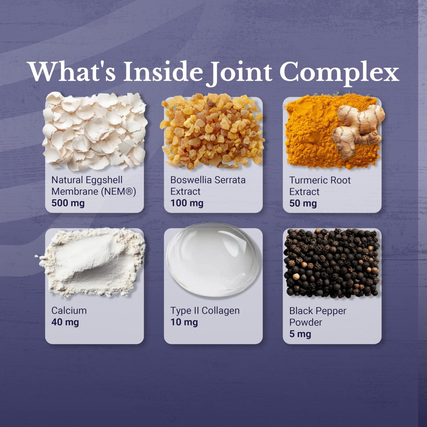 NATION HEALTH MD Joint Complex - Joint & Cartilage Health - Joint Support Supplement with Calcium, NEM Eggshell Membrane, Boswellia Serrata - Knee Supplements for Men & Women, 60 Capsules - Maple Wellness Supplements