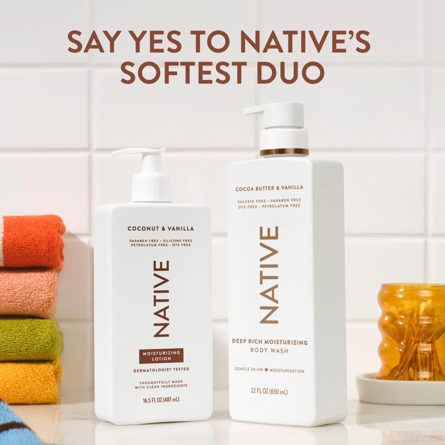 Native Body Lotion Contains Naturally Derived Plant-Based Moisturizers for Women and Men | Restores Dry Skin - Maple Wellness Supplements