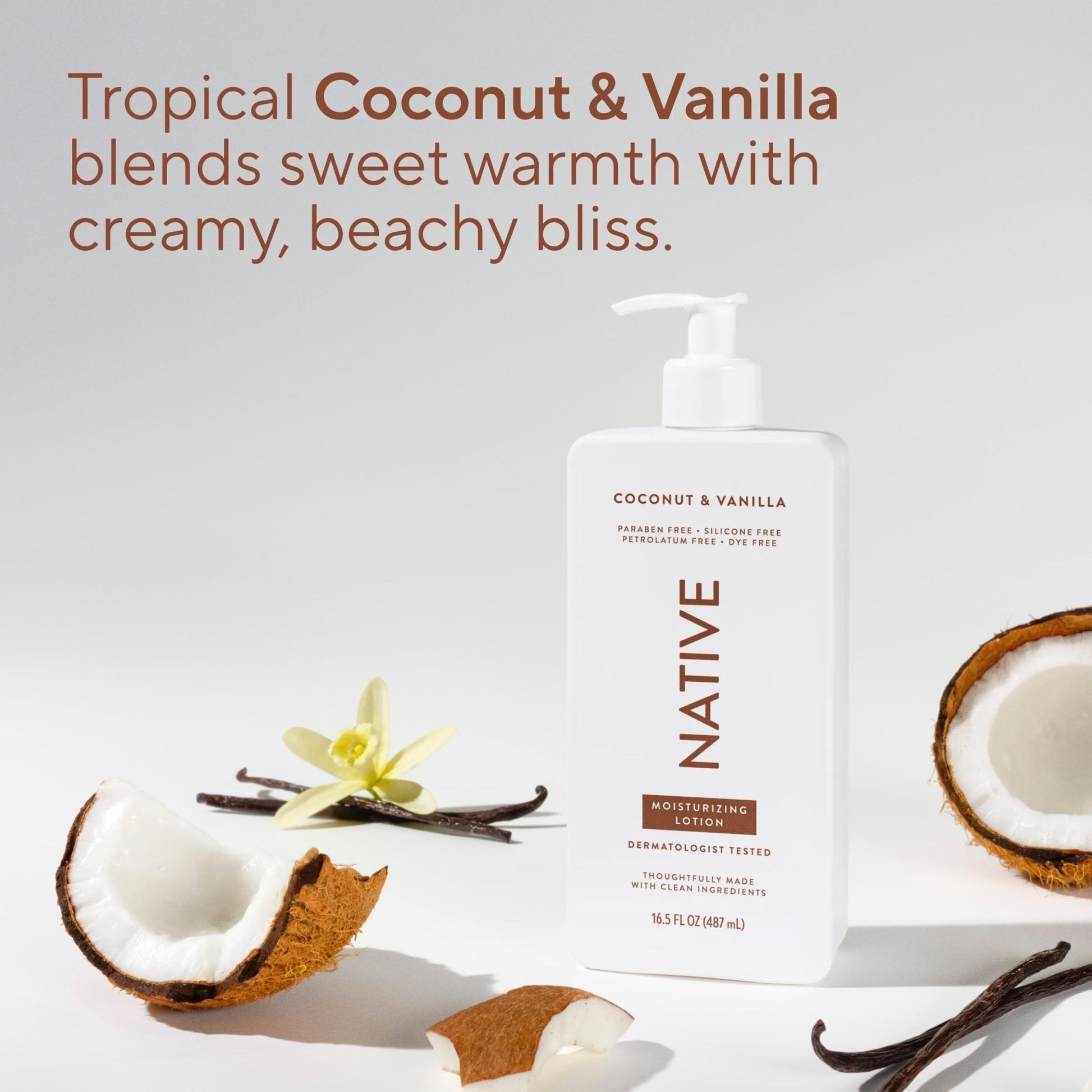 Native Body Lotion Contains Naturally Derived Plant-Based Moisturizers for Women and Men | Restores Dry Skin - Maple Wellness Supplements