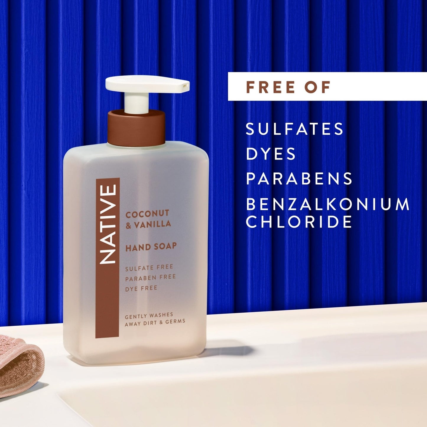 Native Liquid Hand Soap, Coconut & Vanilla Scent, Non-Drying Formula for Soft, Smooth Hands - Maple Wellness Supplements