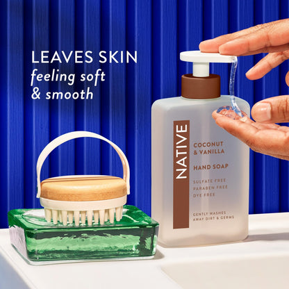Native Liquid Hand Soap, Coconut & Vanilla Scent, Non-Drying Formula for Soft, Smooth Hands - Maple Wellness Supplements