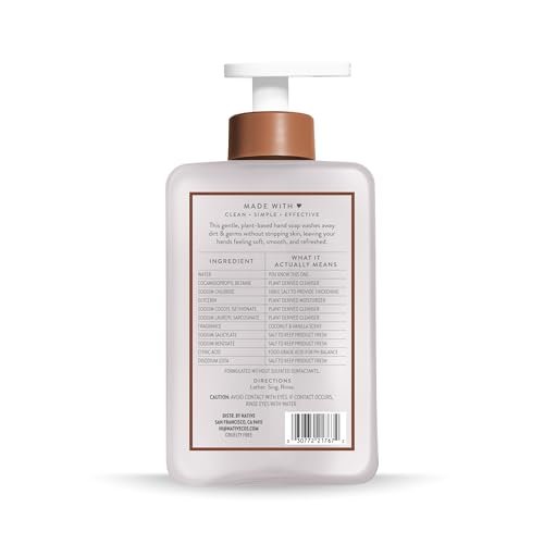 Native Liquid Hand Soap, Coconut & Vanilla Scent, Non-Drying Formula for Soft, Smooth Hands - Maple Wellness Supplements