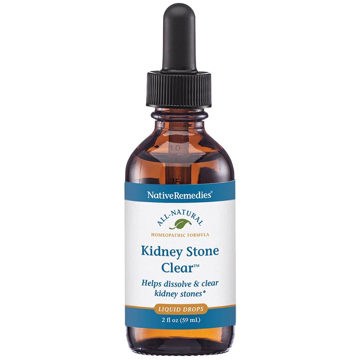 Native Remedies Kidney Stone Clear - Natural Homeopathic Formula Temporarily Helps Dissolve and Clear Kidney Stones - Relieves Pain, Nausea and Vomiting - 59 mL - Maple Wellness Supplements