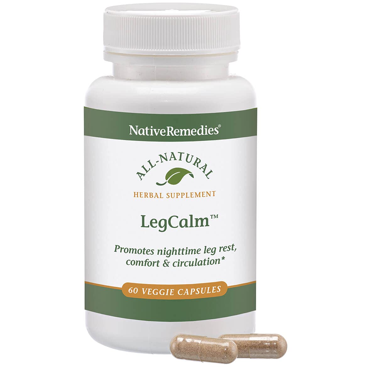 Native Remedies Leg Calm for Rested Legs and Limb Comfort at Night, 60 Veggie Caps - Maple Wellness Supplements