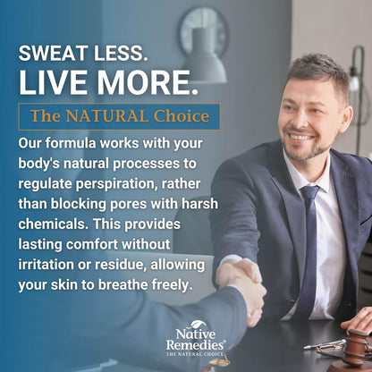Native Remedies Sweat-Less - Natural Homeopathic Formula for Excessive Sweating, Perspiration and Clamminess - 59 mL - Maple Wellness Supplements