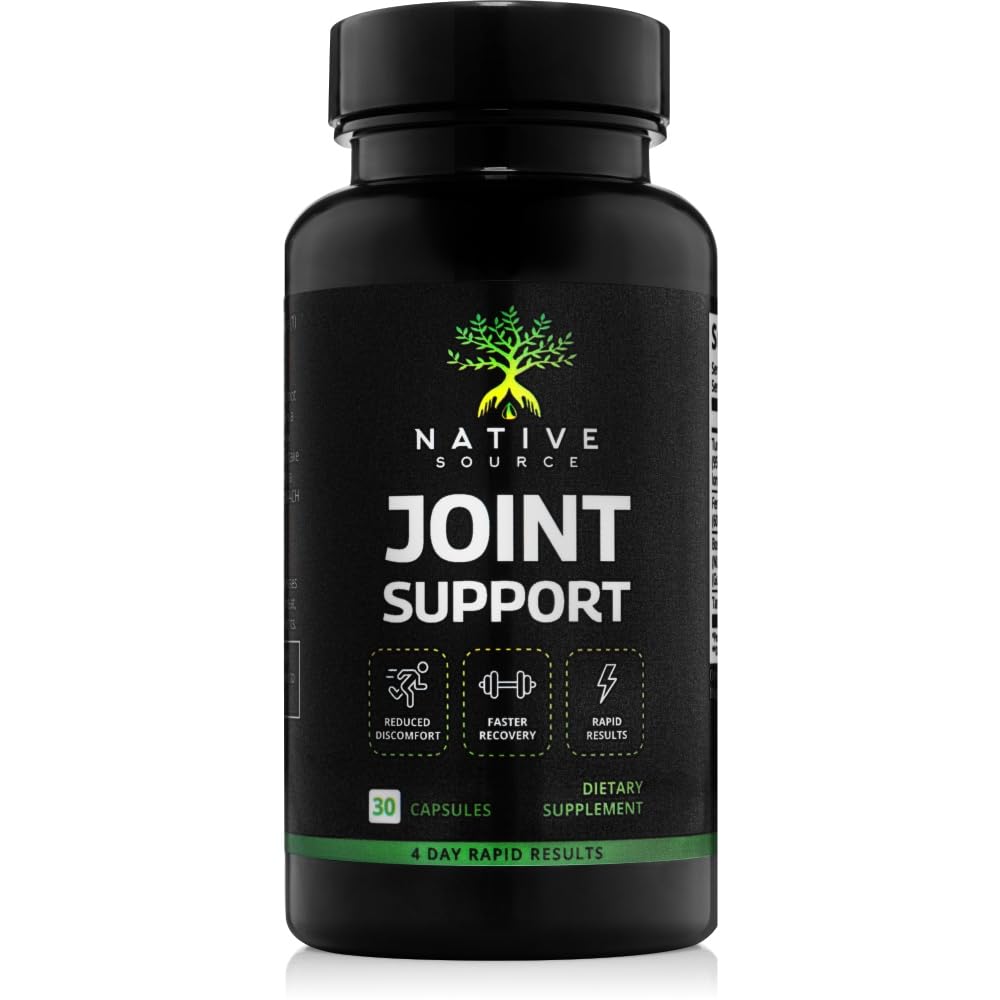 Native Source Joint Support Supplement - Turmeric - Tamarind - Boswellia - Fenugreek - Maple Wellness Supplements