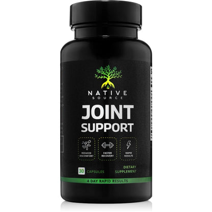 Native Source Joint Support Supplement - Turmeric - Tamarind - Boswellia - Fenugreek - Maple Wellness Supplements