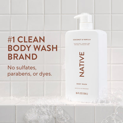 Native Sulfate Free Body Wash Contains Naturally Derived Ingredients | for Women & Men - Maple Wellness Supplements