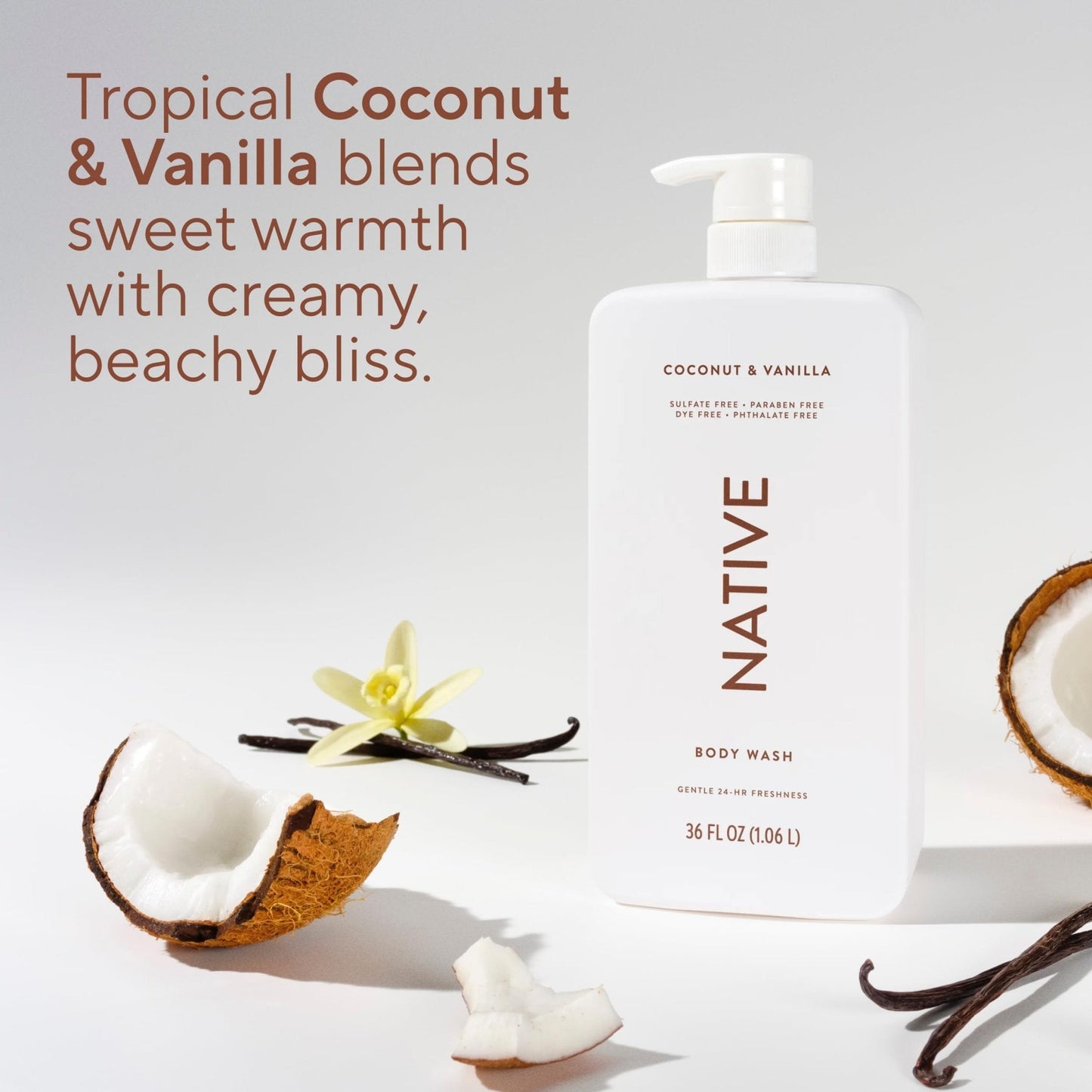 Native Sulfate Free Body Wash Contains Naturally Derived Ingredients | for Women & Men - Maple Wellness Supplements