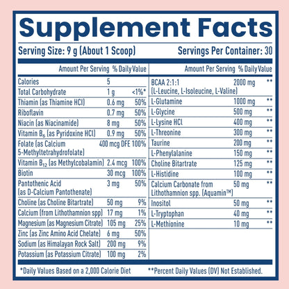 NativePath Hydrate, Zero Sugar, Electrolytes Powder with BCAAs, Mixed Berry Hydration, Keto & Paleo Friendly, 30 Servings - Maple Wellness Supplements