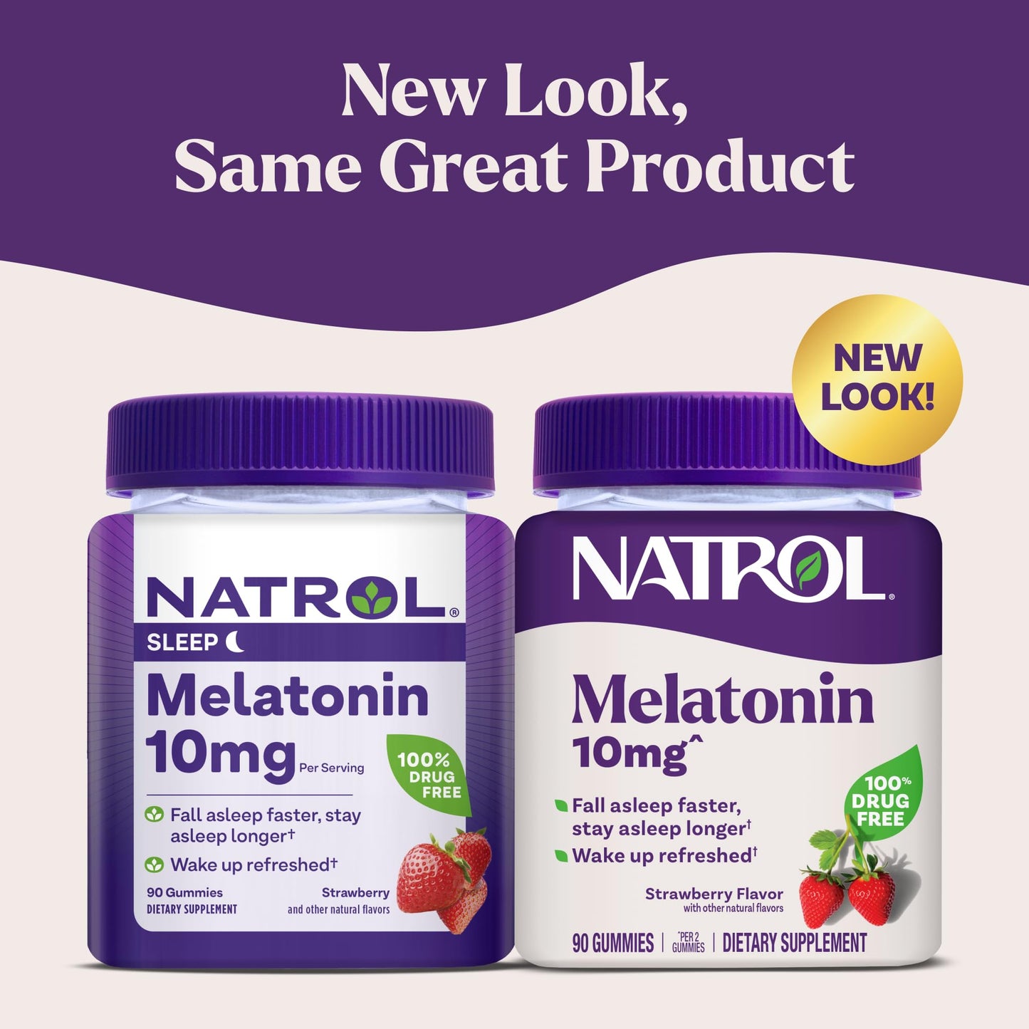 Natrol 10 mg Melatonin Gummies, Sleep Support for Adults, Melatonin Supplements for Sleeping, 90 Strawberry-Flavored Gummies, 45 Day Supply - Maple Wellness Supplements