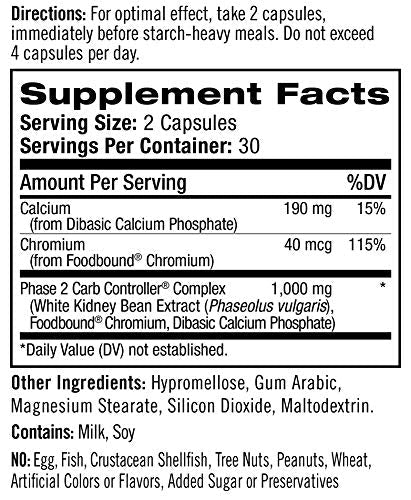 Natrol Carb Intercept with Phase 2 Carb Controller Capsules, White Kidney (Pack of 12) - Maple Wellness Supplements