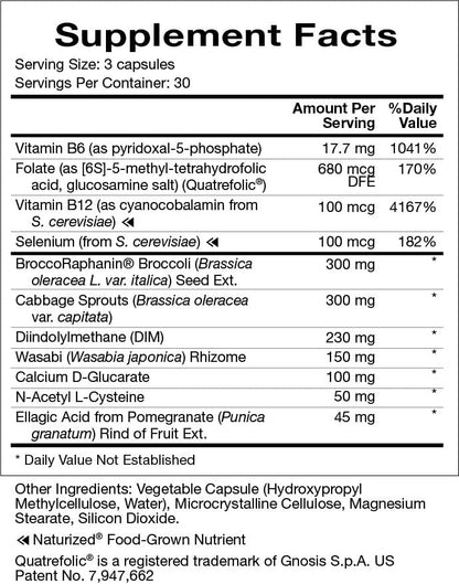 Natura Health Products Cell Guardian Supplement - Targets Cell Protection & Detoxification - Featuring Broccoli Seed Extract, Cabbage Sprouts, Diindolylmethane (DIM), & Wasabi (90 Capsules) - Maple Wellness Supplements