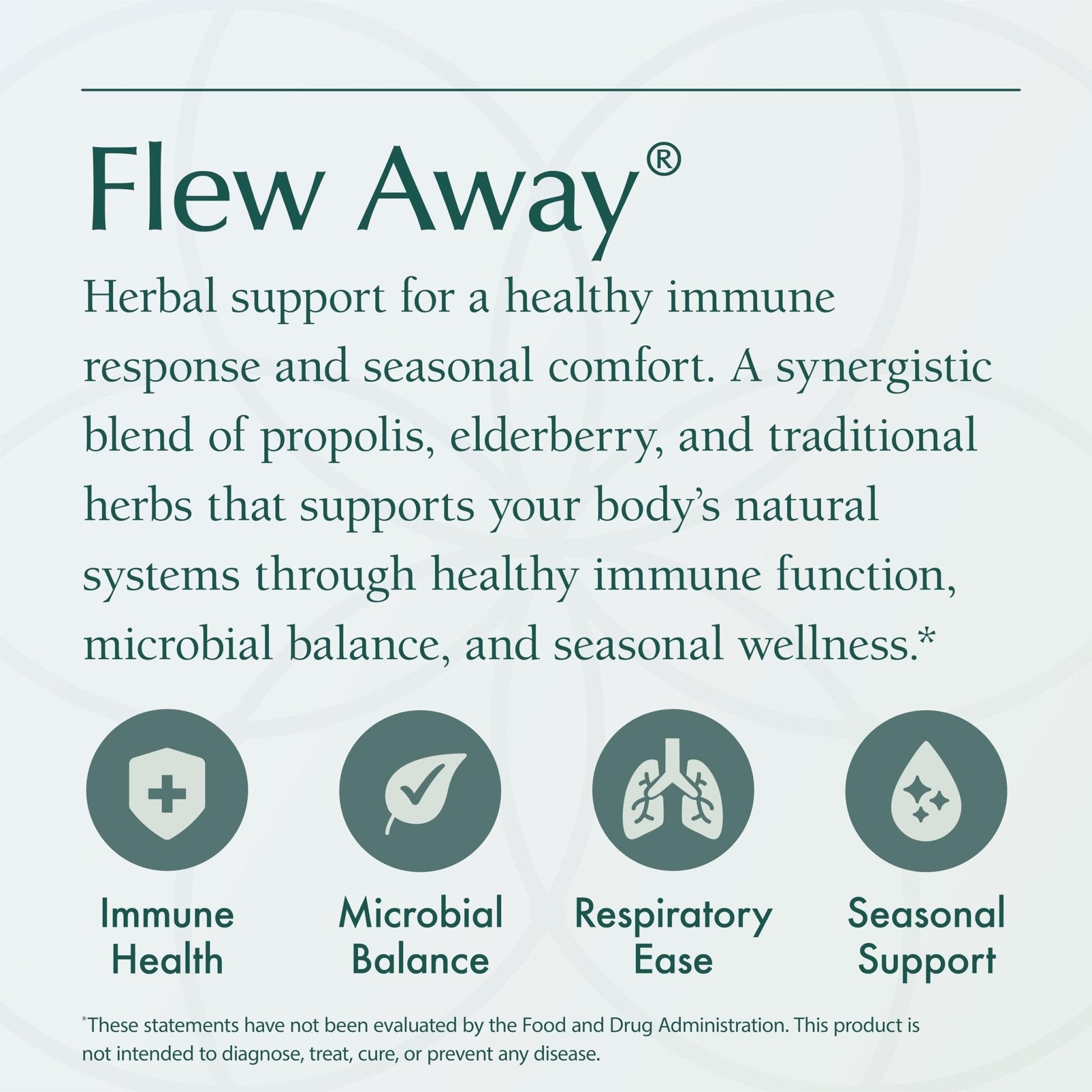 Natura Health Products Flew Away Supplement - Immune System Support & Seasonal Defense - Featuring Ginger, Elderberry, Propolis and Eucalyptus (60 Capsules) - Maple Wellness Supplements