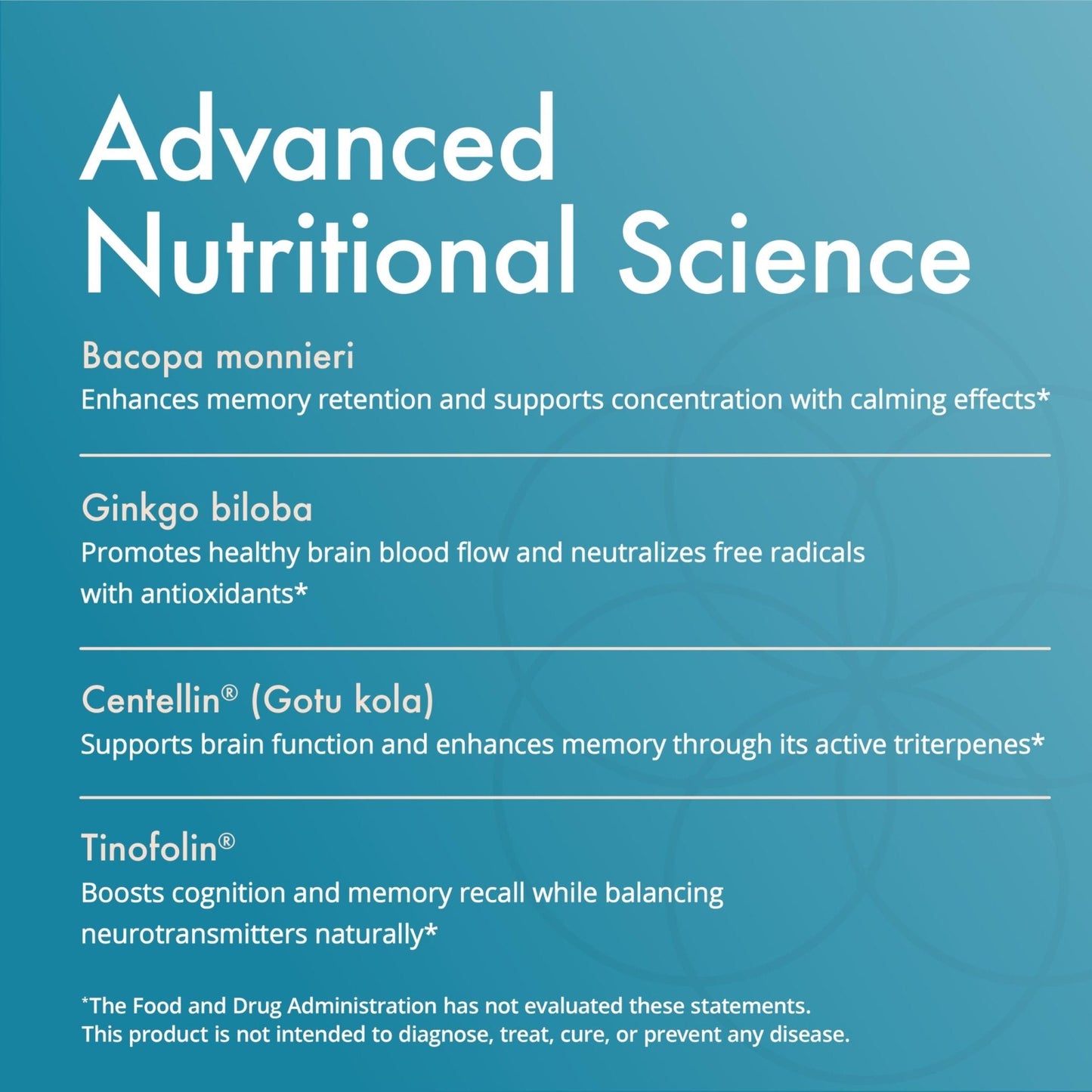 Natura Health Products Vibrant Mind - Brain Supplement for Memory and Focus* - Featuring Bacopa, Ginkgo Biloba, Centellin & Phosphatidylserine - Maple Wellness Supplements