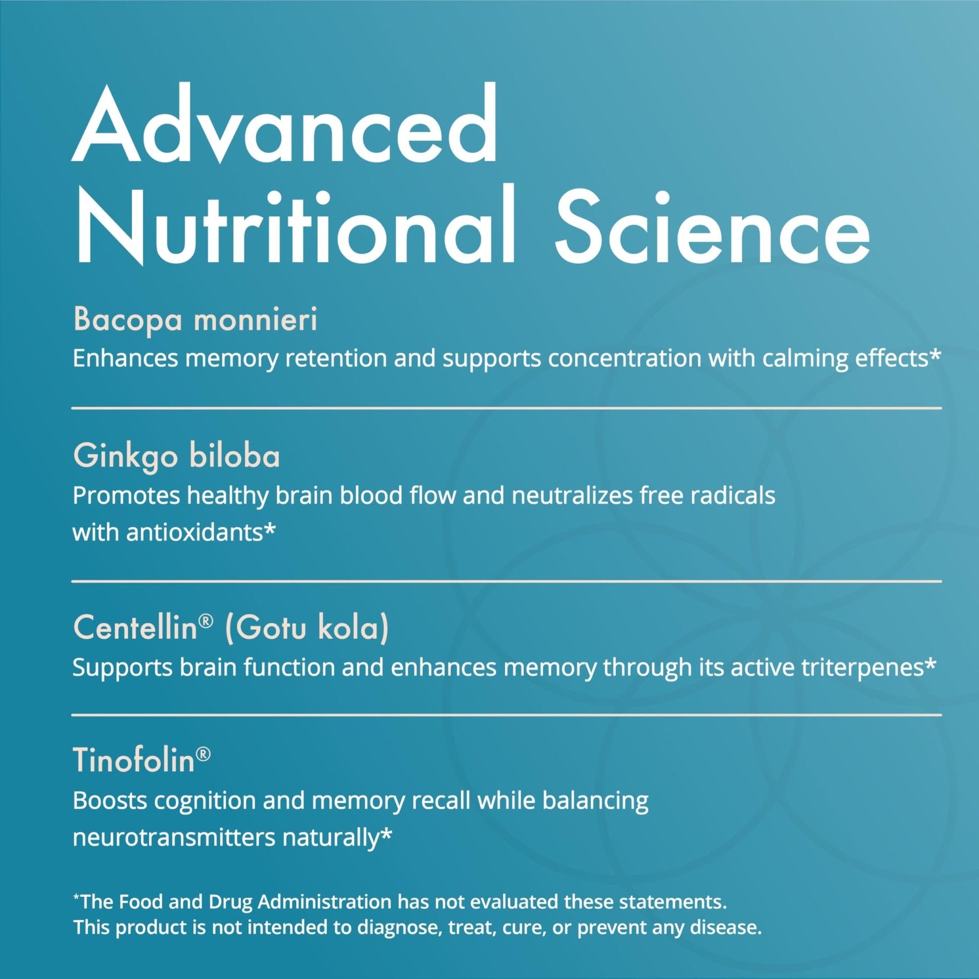 Natura Health Products Vibrant Mind - Brain Supplement for Memory and Focus* - Featuring Bacopa, Ginkgo Biloba, Centellin & Phosphatidylserine - Maple Wellness Supplements
