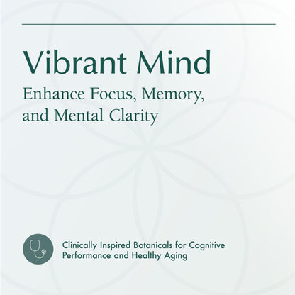 Natura Health Products Vibrant Mind - Brain Supplement for Memory and Focus* - Featuring Bacopa, Ginkgo Biloba, Centellin & Phosphatidylserine - Maple Wellness Supplements