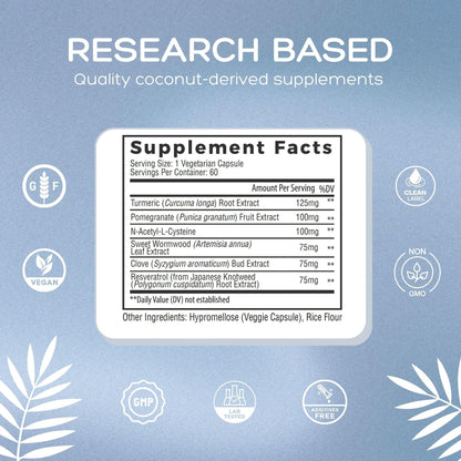 Natural Cure Labs Biofilm Complex – Premium Botanicals & Herbs | Digestive & Immune Wellness Support | Vegan, Non-GMO, Gluten-Free - Maple Wellness Supplements