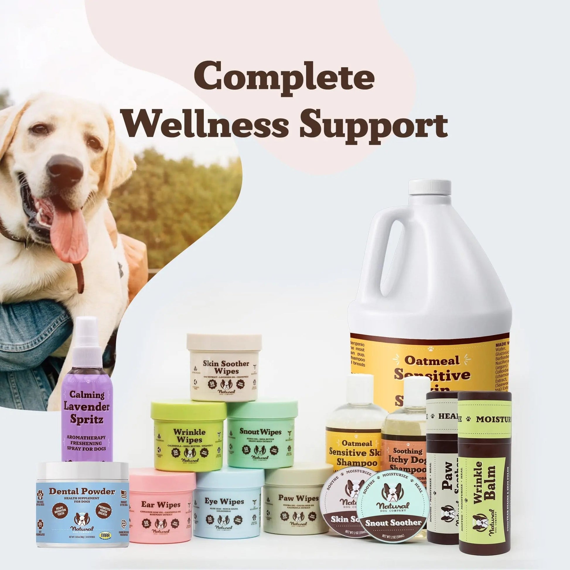 Natural Dog Company Dental Powder for Dogs – Freshens Breath & Helps Reduce Plaque & Tartar, Natural No-Brushing Canine Oral Health Postbiotic Supplement, Vet Formulated, Made in USA, 30-Day Supply - Maple Wellness Supplements
