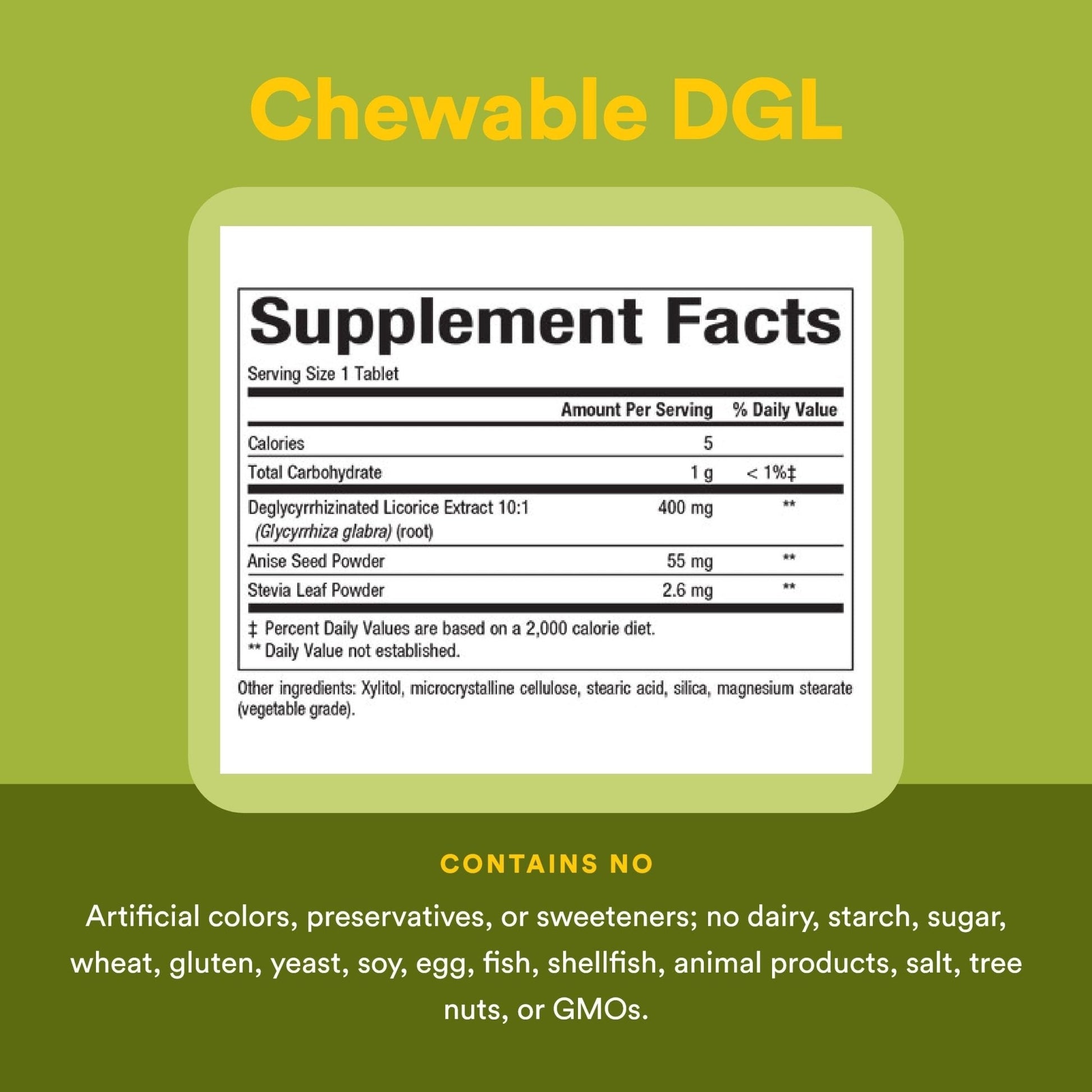 Natural Factors DGL Chewable - Digestive Support Supplement with Licorice Root Extract - Chewable Tablets Support Stomach Lining & Health - Non-GMO & Gluten-Free - Maple Wellness Supplements