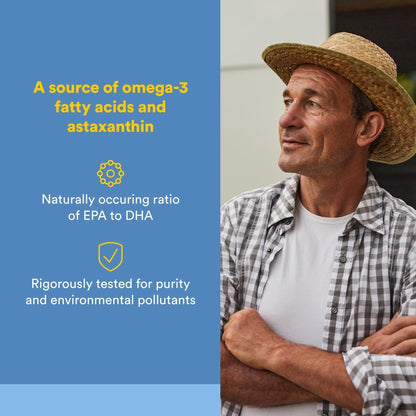 Natural Factors Wild Alaskan Salmon Oil Provides Omega-3, EPA, DHA & Vitamin D, Supports Brain & Heart Health, 180 Softgels - Maple Wellness Supplements