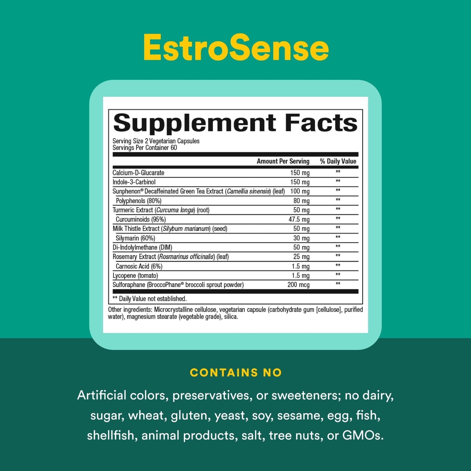 Natural Factors WomenSense EstroSense - Daily Hormonal Balance Support Supplement - Supports Healthy Menstration & Menopause - Non-GMO Natural Supplement - 120 Vegetarian Capsules (60 Servings) - Maple Wellness Supplements