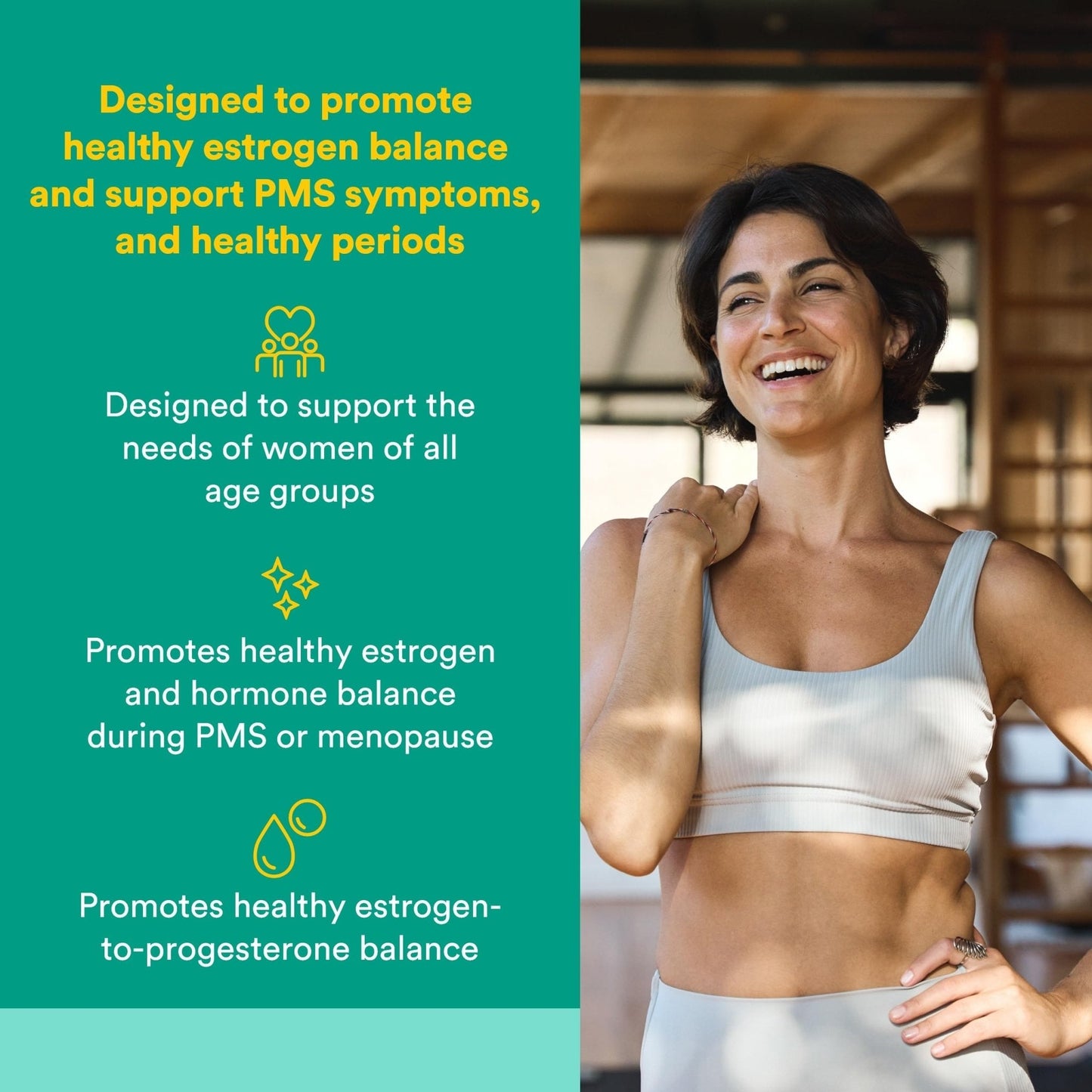 Natural Factors WomenSense EstroSense - Daily Hormonal Balance Support Supplement - Supports Healthy Menstration & Menopause - Non-GMO Natural Supplement - 120 Vegetarian Capsules (60 Servings) - Maple Wellness Supplements