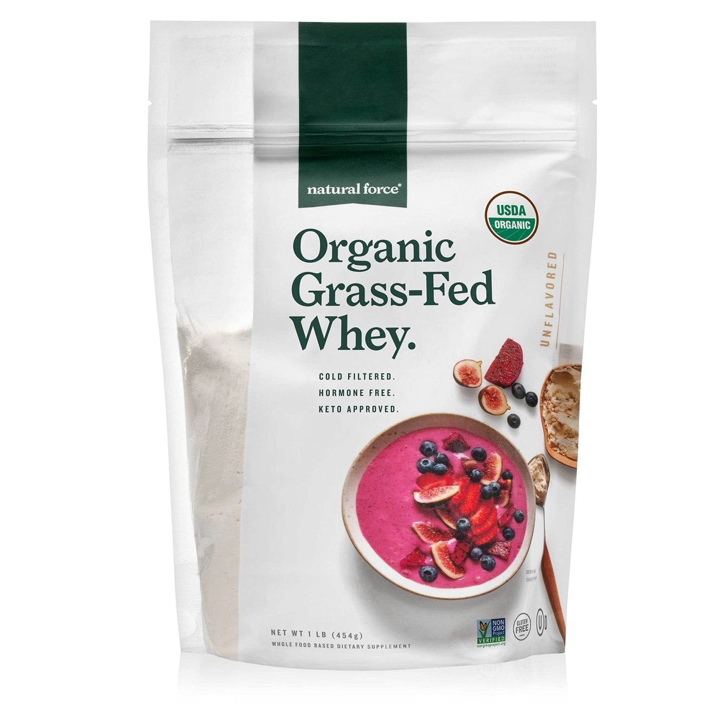 Natural Force Grass Fed Organic Whey Protein Powder – Non GMO Verified, Humane - Maple Wellness Supplements