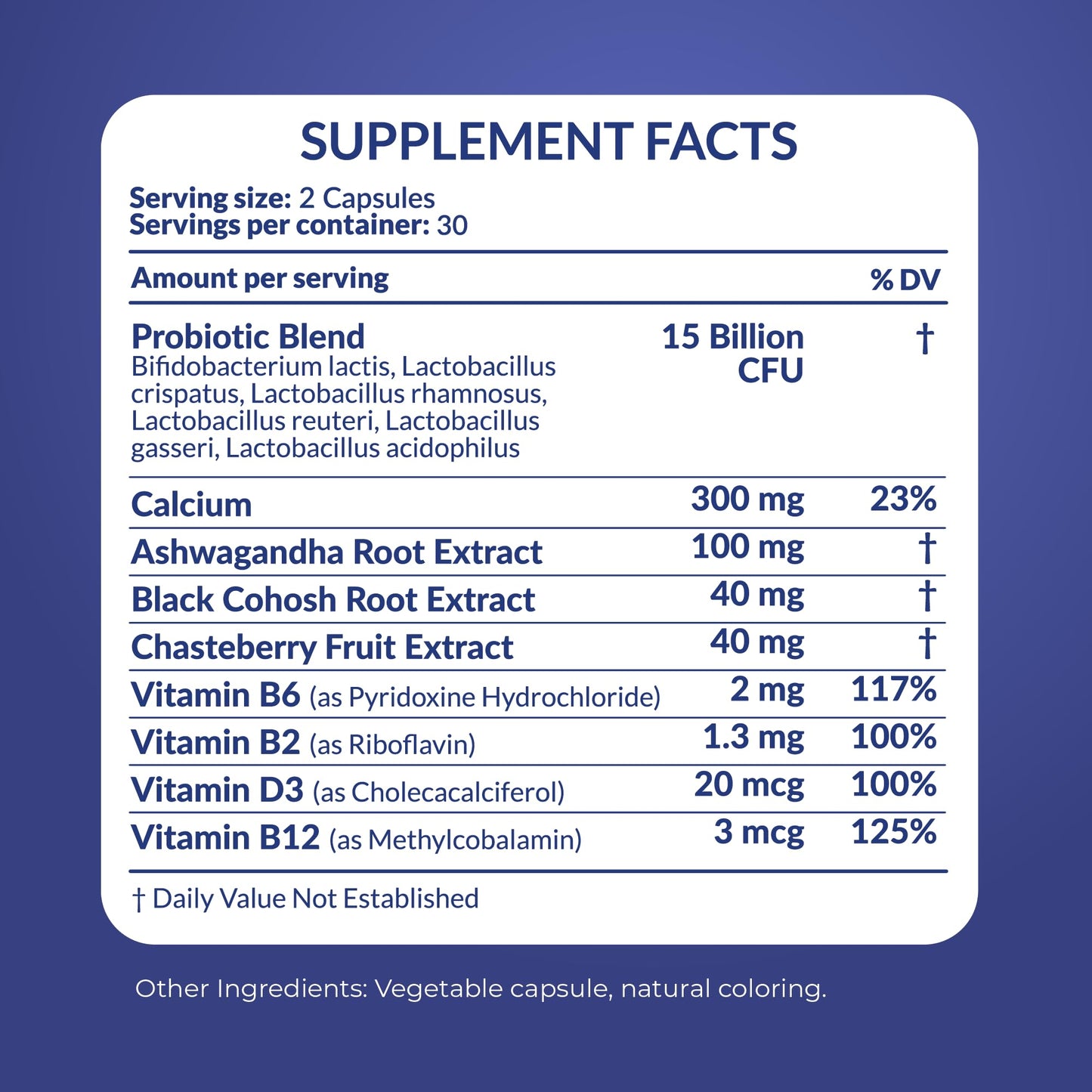 Natural Menopause Supplements for Women - Perimenopause Supplements for Hormonal Balance, Bloating & Mood Swings | Hot Flashes Menopause Relief w/Probiotics & Prebiotics, Black Cohosh & Chasteberry - Maple Wellness Supplements