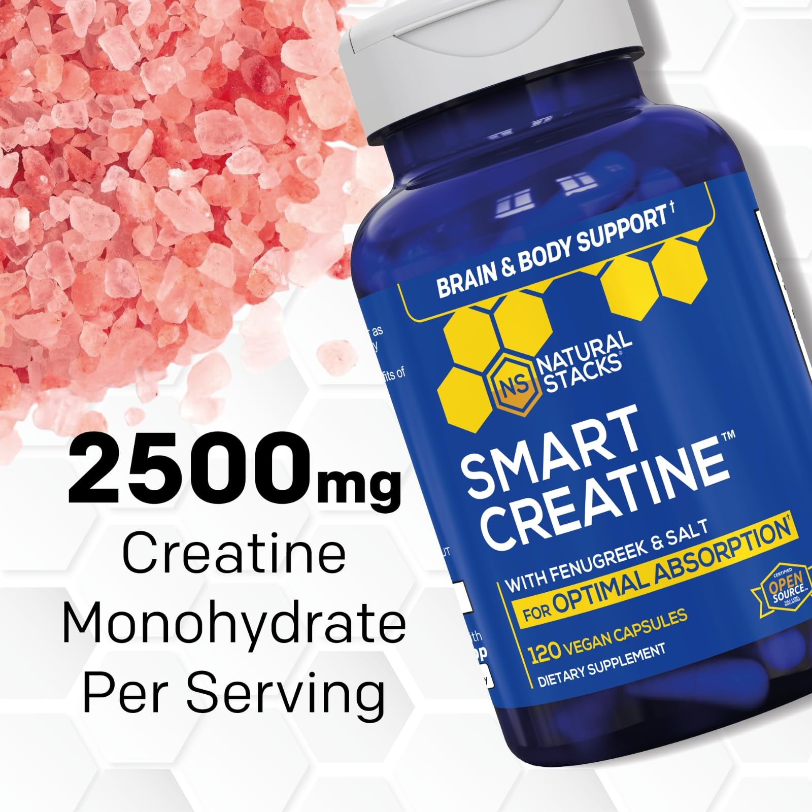 NATURAL STACKS Creatine Monohydrate & Magtech Hydrate Bundle - 2500mg Creatine + 200mg Elemental Magnesium Per Serving - Supports Hydration, Brain Health & Endurance - 44 Total Servings - Maple Wellness Supplements