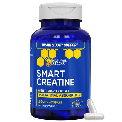 NATURAL STACKS Creatine Monohydrate & Magtech Hydrate Bundle - 2500mg Creatine + 200mg Elemental Magnesium Per Serving - Supports Hydration, Brain Health & Endurance - 44 Total Servings - Maple Wellness Supplements