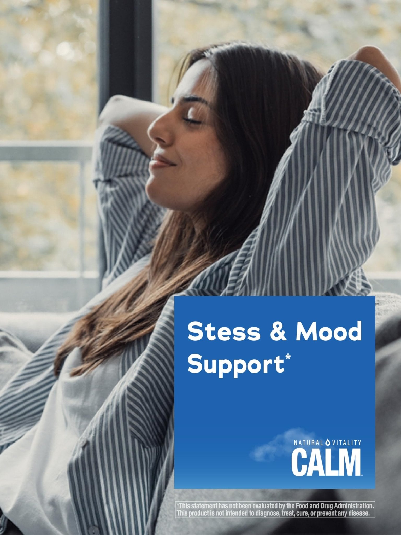 Natural Vitality Calm Ashwagandha + Magnesium Glycinate Capsules | Support for Occasional Stress & Anxiety | Gluten Free Supplement | 90 Count - Maple Wellness Supplements