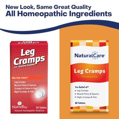 NaturalCare Leg Cramps, Homeopathic Tablets, 60ct | May Provide Support for Leg, Calf & Foot Cramps, Muscle Spasms & Pain - Maple Wellness Supplements