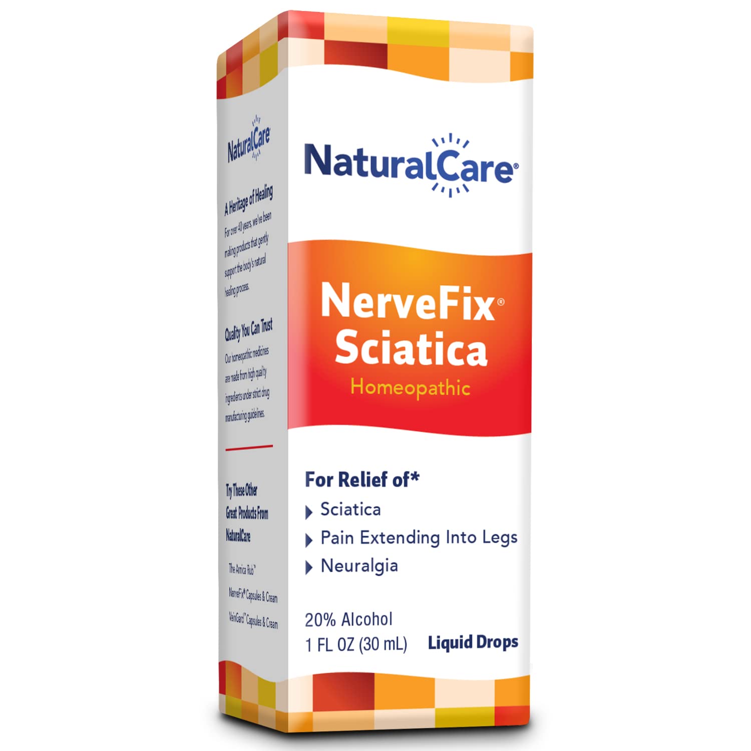 NaturalCare Pain Relief NerveFix Sciatica Neuralgia, 1 oz Liquid Natra Bio - Maple Wellness Supplements