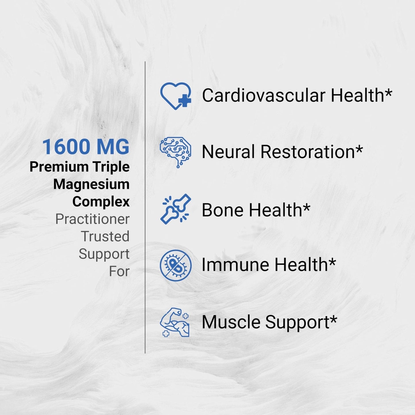 Naturalis Vegan Triple Magnesium Complex | Chelated Glycinate, Citrate & Oxide 1600mg Delivers 250mg Elemental Magnesium | Easily Absorbed for Stress, Muscle, Heart, Bone Support* | 60 Softgels - Maple Wellness Supplements