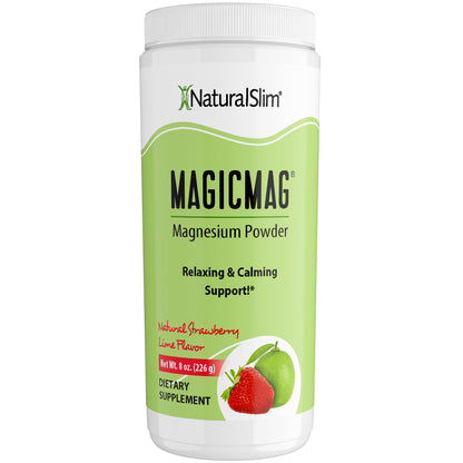 NaturalSlim MagicMag Magnesium Citrate Powder Drink for Relaxation, Stress, Constipation, Better Rest & Digestive Health, Magnesium Supplement for Women and Men - Maple Wellness Supplements