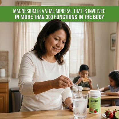 NaturalSlim MagicMag Magnesium Citrate Powder Drink for Relaxation, Stress, Constipation, Better Rest & Digestive Health, Magnesium Supplement for Women and Men - Maple Wellness Supplements