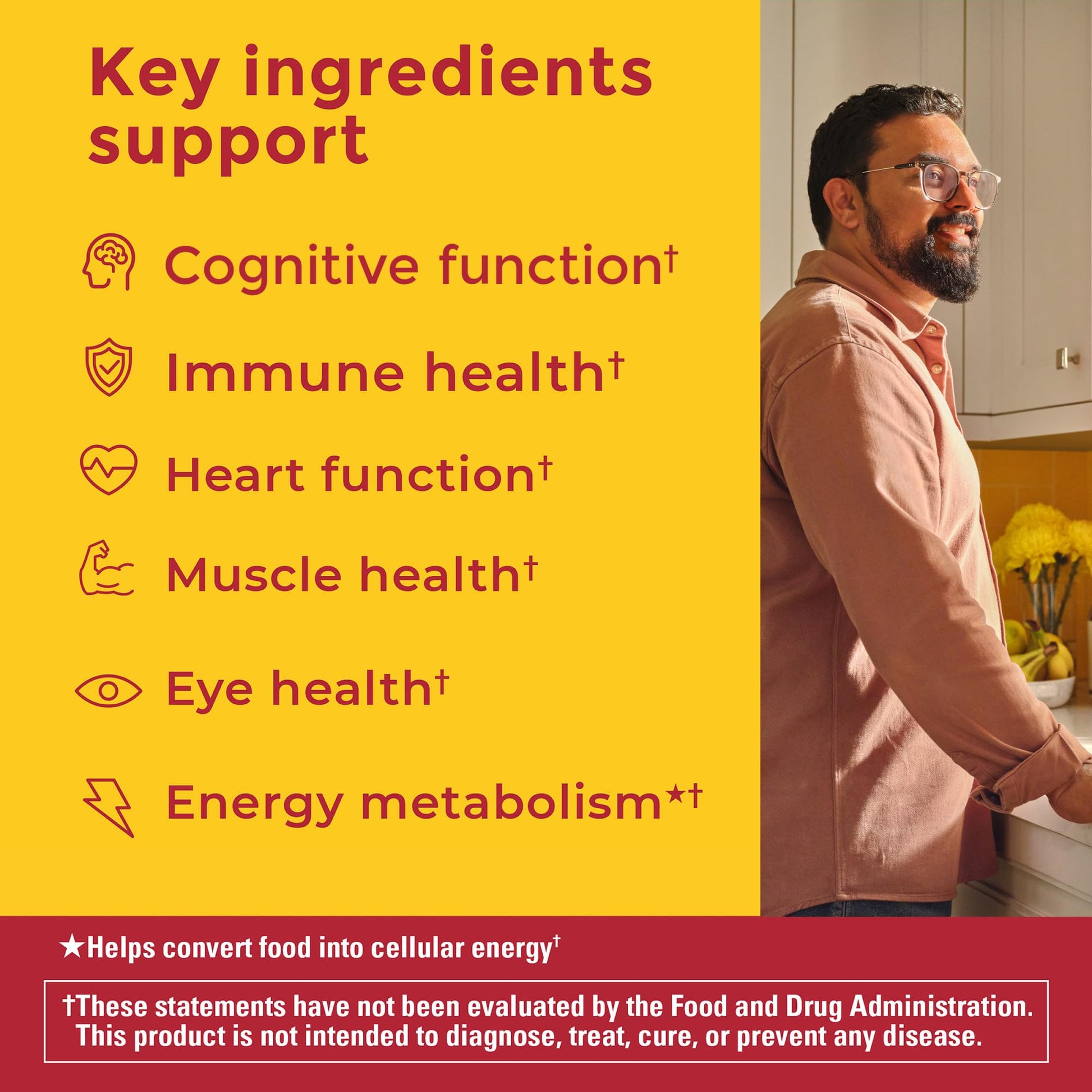 Nature Made Advanced Multivitamin Gummies for Him with Magnesium Citrate, Calcium & All 8 B Vitamins, Multivitamin for Men, - Maple Wellness Supplements