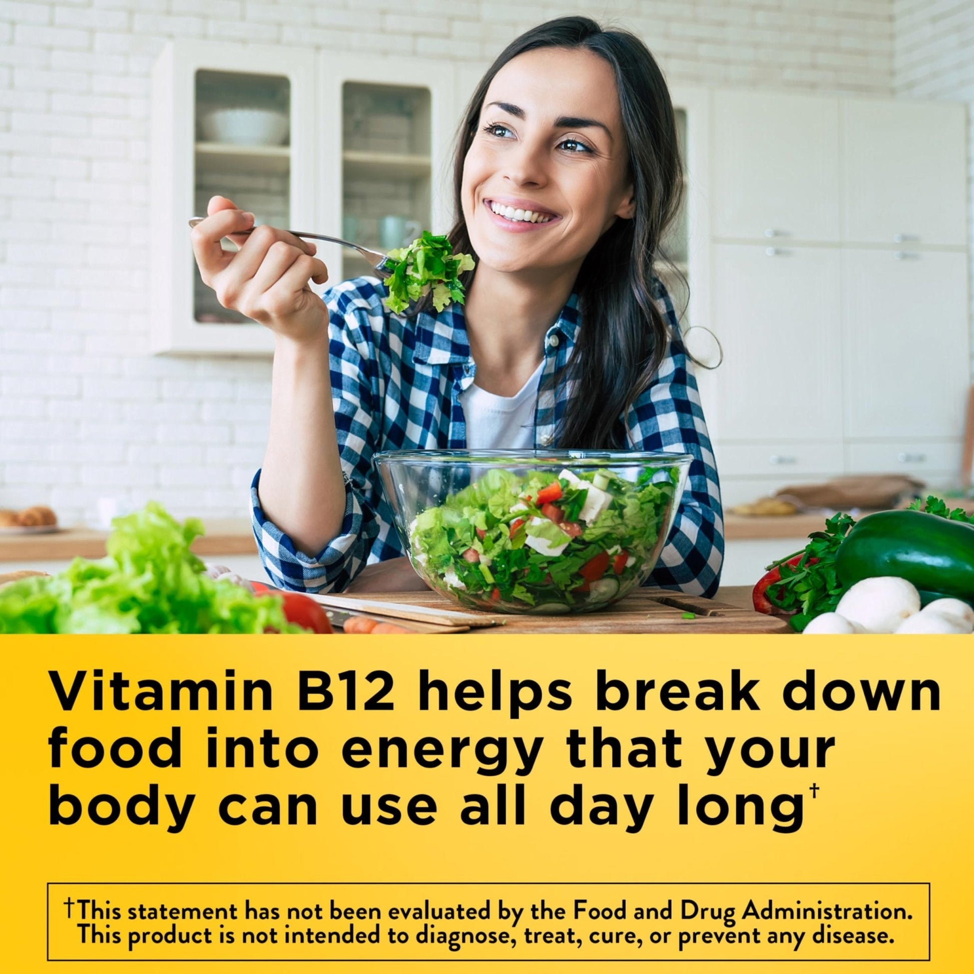 Nature Made Extra Strength Vitamin B12 Gummies 3000 mcg per serving, B12 Vitamins for Energy Metabolism Support, 60 Gummy Vitamins, 30 Day Supply - Maple Wellness Supplements