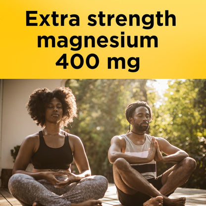 Nature Made Magnesium Oxide 400 mg Softgels, Extra Strength Magnesium Supplements for Men and Women, Support for Muscle, Nerve, Bone and Heart, 110 Day Supply - Maple Wellness Supplements