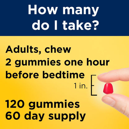 Nature Made Melatonin 10 mg per serving Gummies, Sleep Gummies for Adults Maximum Strength Dosage, 100% Drug Free Sleep Aid - Maple Wellness Supplements