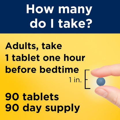Nature Made Melatonin 4mg Extended Release Tablets, Sleep Supplements for Adults, 100% Drug Free Sleep Aid, 90 Count, 90 Day Supply - Maple Wellness Supplements