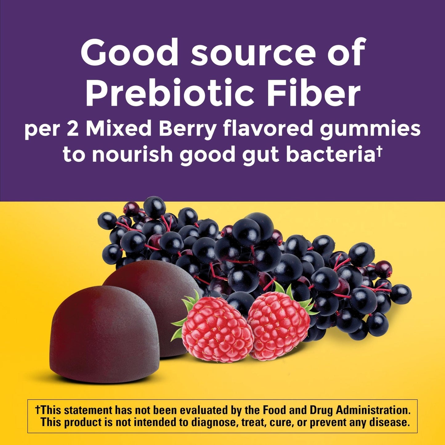 Nature Made Probiotic + Prebiotic Fiber Gummies for Daily Gut Health, Fiber Supplement with Probiotics for Digestive Health Support - Maple Wellness Supplements