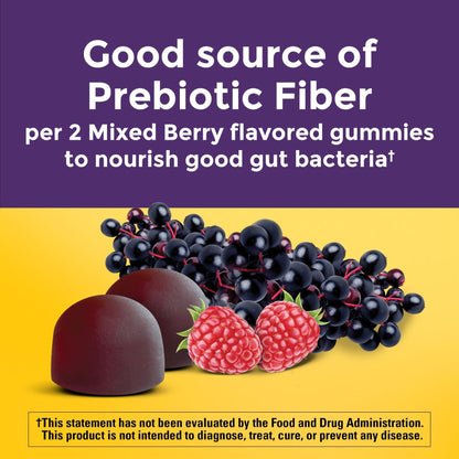 Nature Made Probiotic + Prebiotic Fiber Gummies for Daily Gut Health, Fiber Supplement with Probiotics for Digestive Health Support - Maple Wellness Supplements