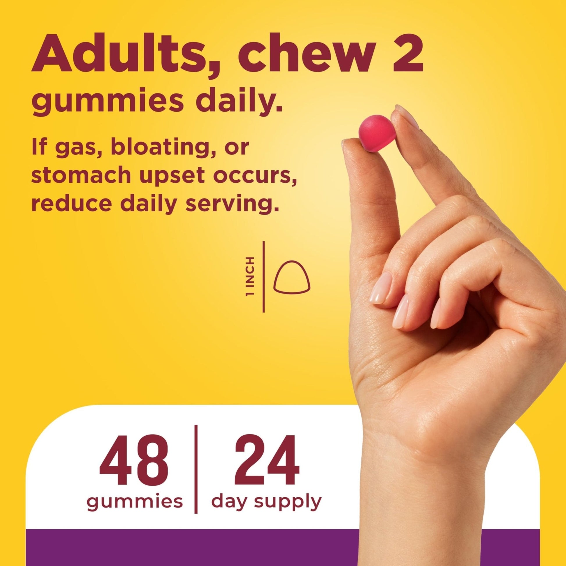Nature Made Triple-Action Biotics, Gut and Immune Health Support, Digestive Probiotics for Women and Men, Prebiotic Fiber Gummies, 48 Gummies, 24 Day Supply - Maple Wellness Supplements