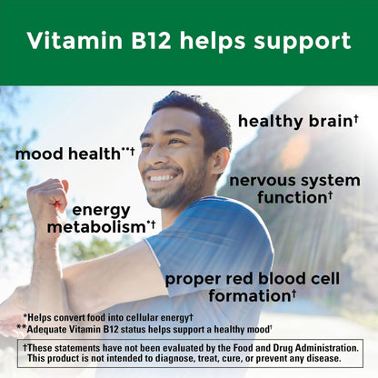 Nature Made Vitamin B12 Gummies 1000 mcg per serving, Dietary Supplement for Energy Metabolism Support, B12 Vitamins - Maple Wellness Supplements