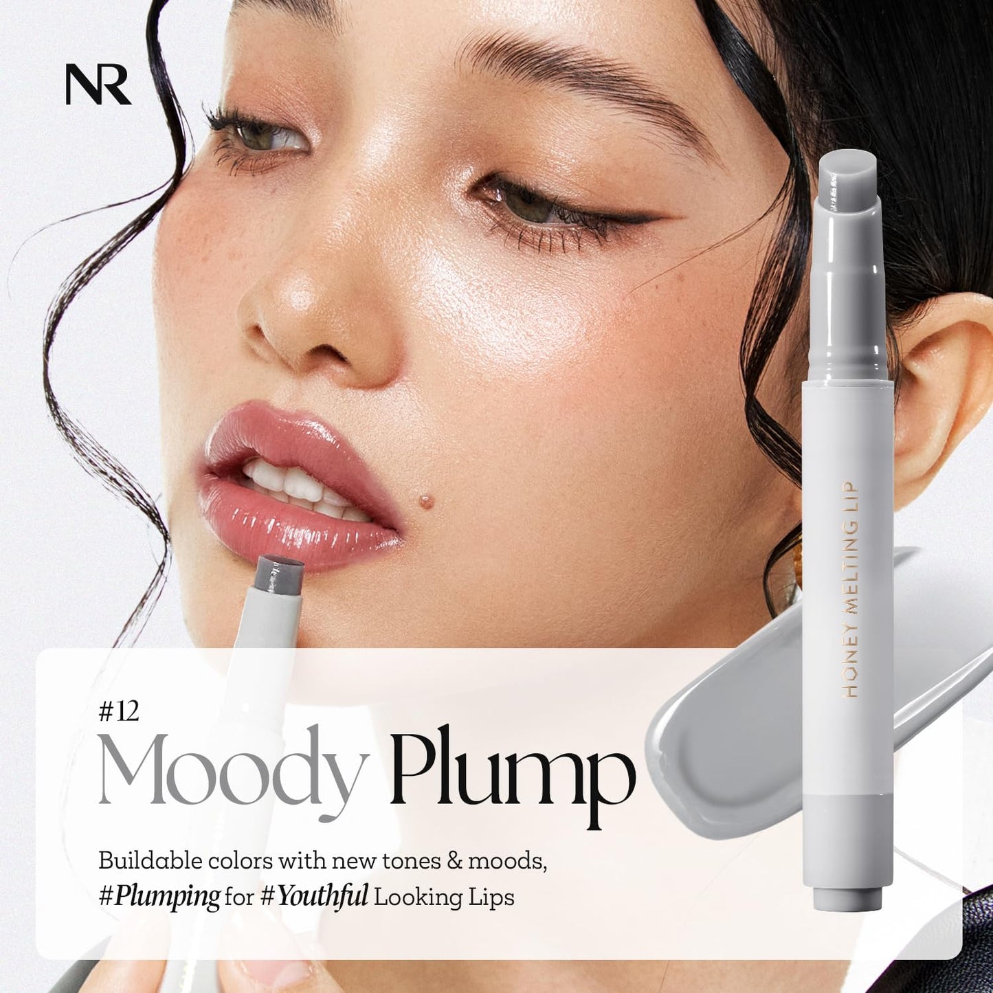 Nature Republic HONEY MELTING LIP PLUMPING (12 GRAY) SOFT LIP STICK Moody Plump - Maple Wellness Supplements