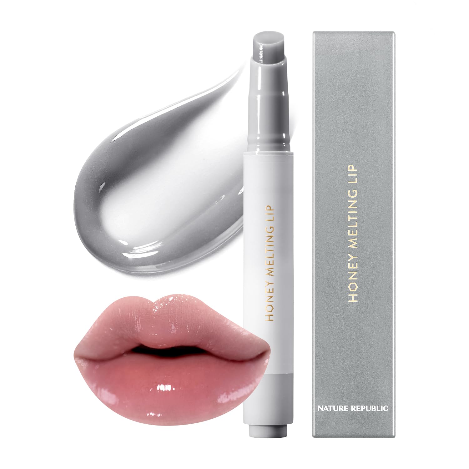 Nature Republic HONEY MELTING LIP PLUMPING (12 GRAY) SOFT LIP STICK Moody Plump - Maple Wellness Supplements
