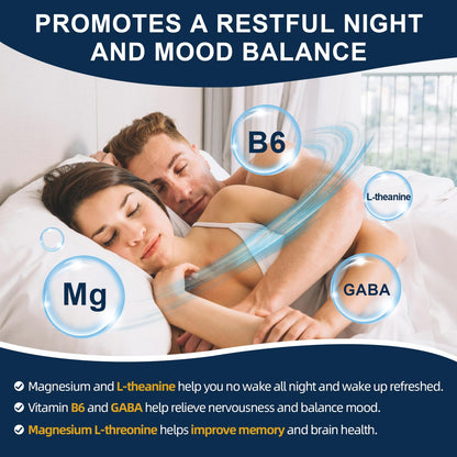 NATURE TARGET Magnesium Powder Supplement with Glycinate, Citrate, Malate, Magnesium Complex with L-Theanine & Vitamin B6 for Muscle, Heart & Brain, Vegan, 10.58 oz (100 Servings), Lemon Orange Flavor - Maple Wellness Supplements